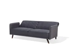 Velour Sofa & Fløyel Sofa|Sovesofaer-Senja Sovesofa 200 cm Grey