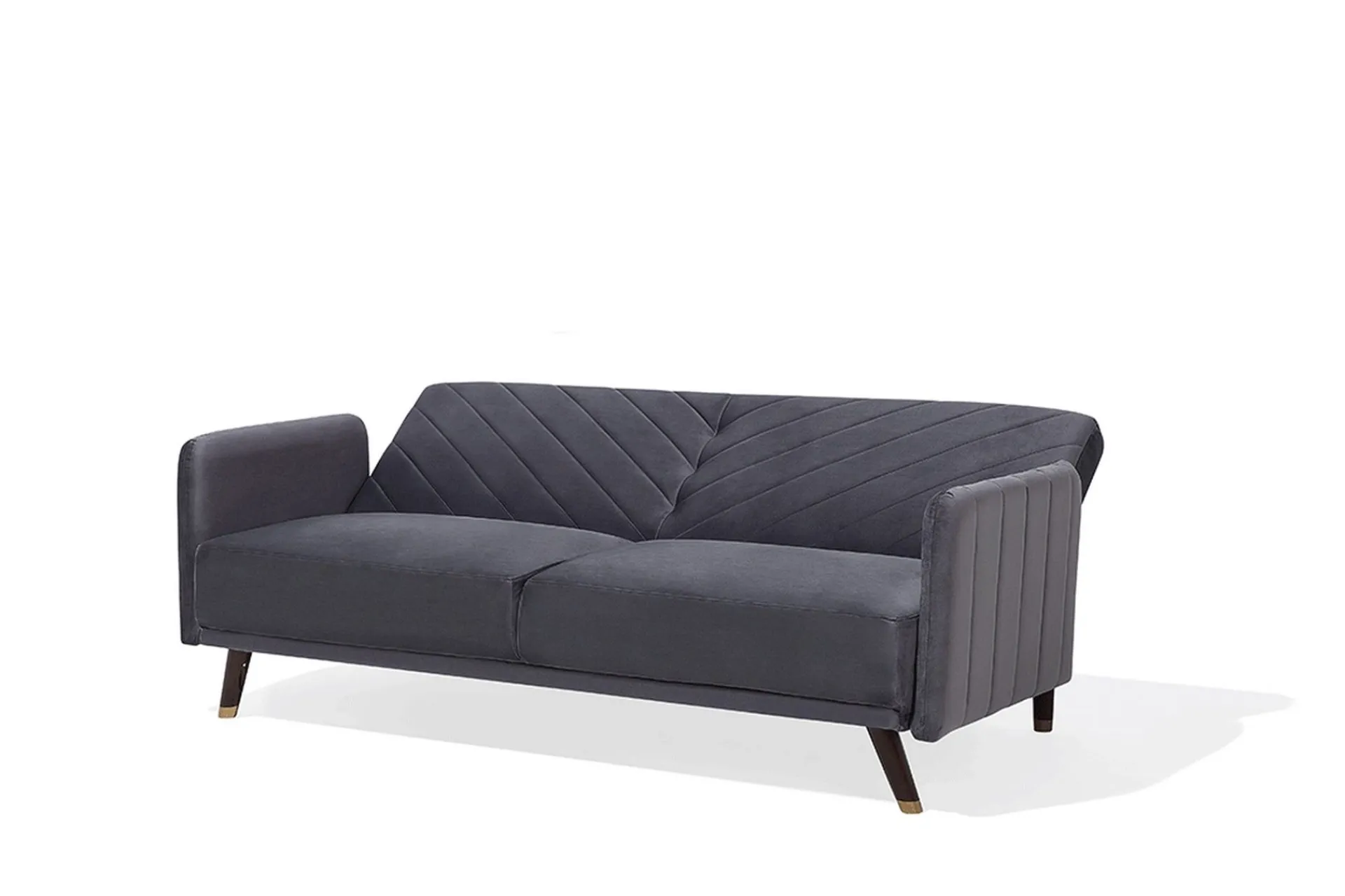 Velour Sofa & Fløyel Sofa|Sovesofaer-Senja Sovesofa 200 cm Grey
