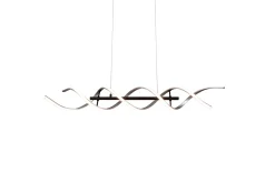 Trio Lighting Kjøkkenlampe|Vinduslampe-Sequence LED-Pendellampe /Matt Svart Børstet Aluminium