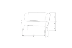 2 Seter Sofa-Serra Sofa 2-seter Khaki