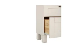 Loft24 Baderom|Baderomsskap-Servantskap Alby 1 skuff, Hvit/Honning Hvit,Mellomfarget tre