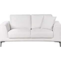2 Seter Sofa-2-seters sofa Reinen Hvit,Svart