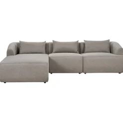 Hjørnesofa-3-seters sofa Svansele Taupe