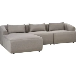 Hjørnesofa-3-seters sofa Svansele Taupe