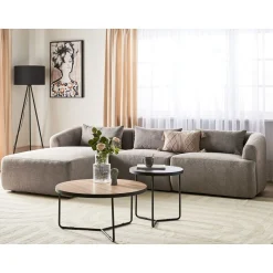 Hjørnesofa-3-seters sofa Svansele Taupe