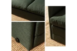 Sovesofaer-2-seters sovesofa Rubby (148 x 70 x 66 cm) Grønn