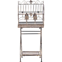 Tilbehør Utendørs-Sett med 2 hyller utendørs Sicily 43/37 cm 30/27 cm Svart