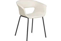 Karmstoler-Sett med 2 spisestoler Elma Beige,Svart
