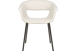 Karmstoler-Sett med 2 spisestoler Elma Beige,Svart