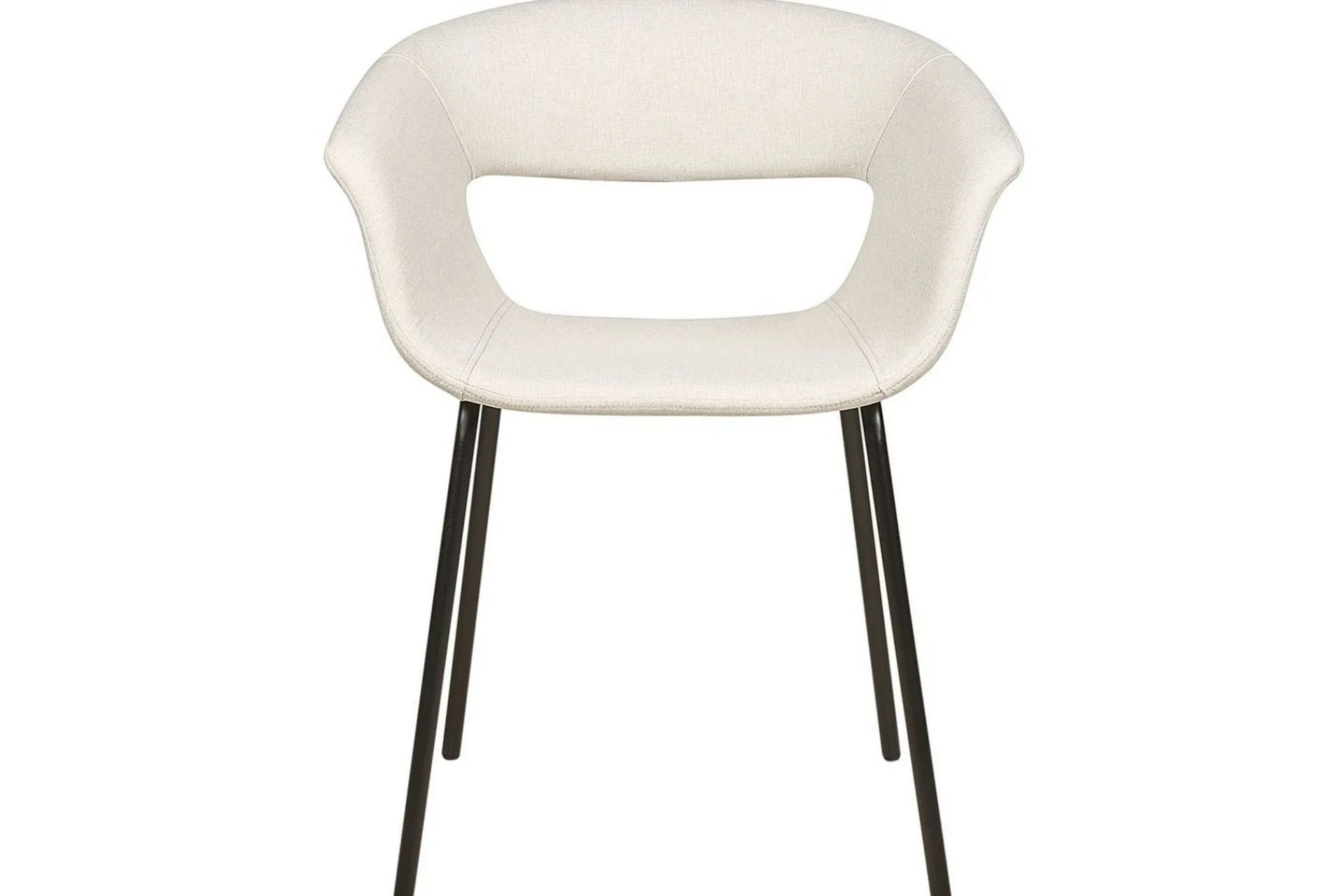 Karmstoler-Sett med 2 spisestoler Elma Beige,Svart