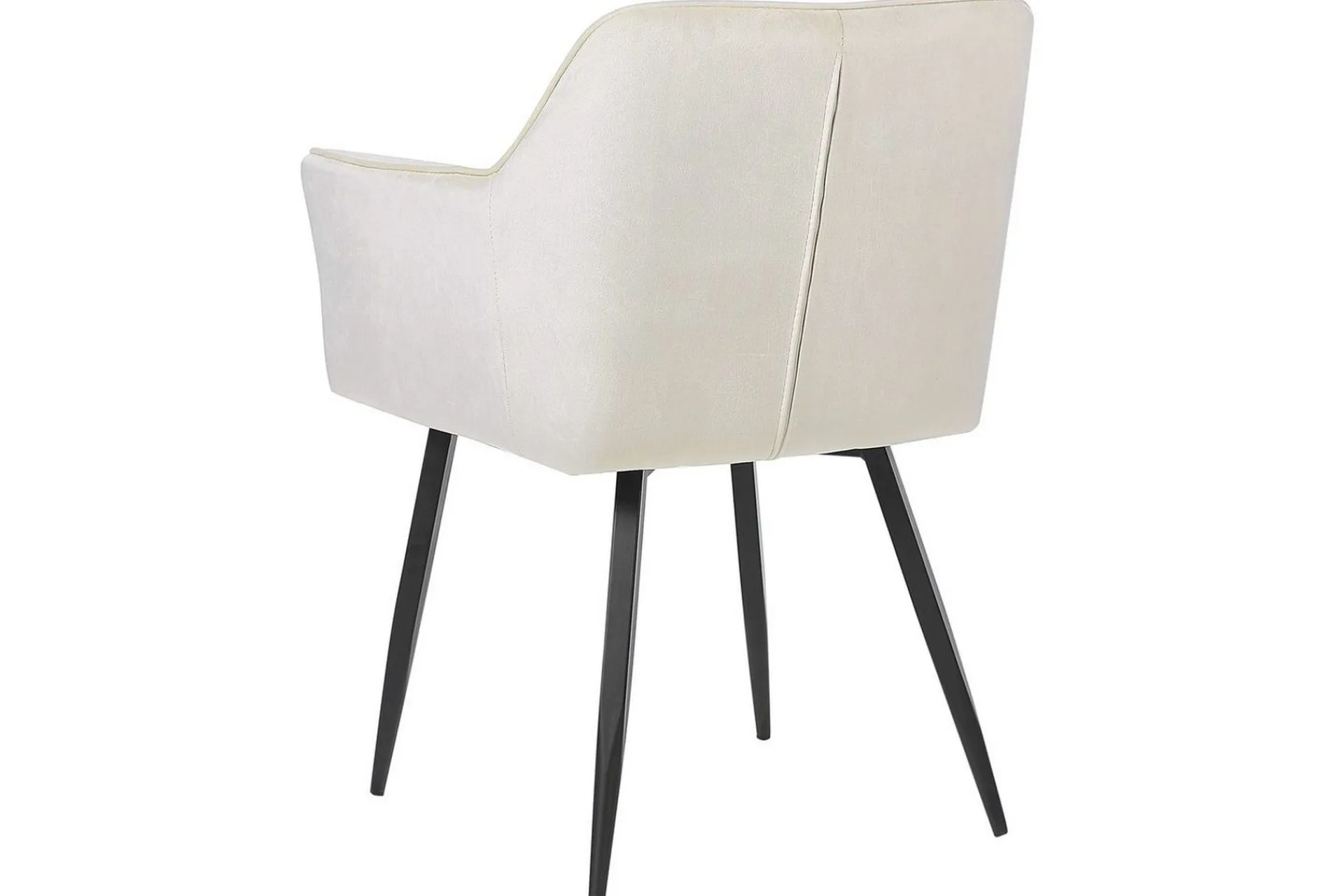 Karmstoler-Sett med 2 spisestoler Jasmin Beige,Svart