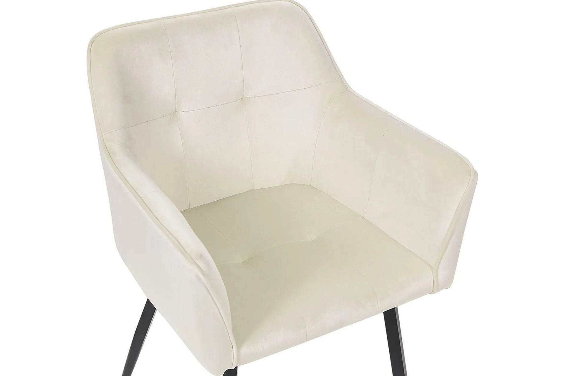 Karmstoler-Sett med 2 spisestoler Jasmin Beige,Svart