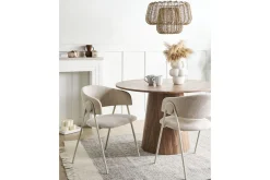 Karmstoler-Sett med 2 spisestuestoler Alanson Beige