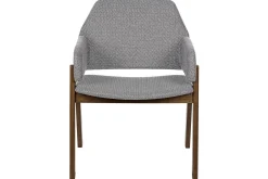 Karmstoler-Sett med 2 spisestuestoler Albion Grey,Brun