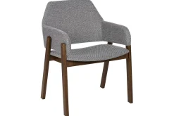 Karmstoler-Sett med 2 spisestuestoler Albion Grey,Brun