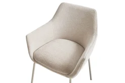 Karmstoler-Sett med 2 spisestuestoler Bowdon Beige