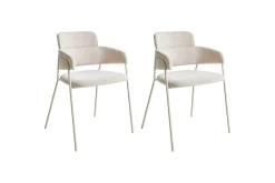 Sett med 2 spisestuestoler Paonia