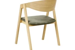 Karmstoler-Sett med 2 spisestuestoler Yuba Brun,Grön