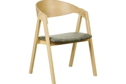 Karmstoler-Sett med 2 spisestuestoler Yuba Brun,Grön