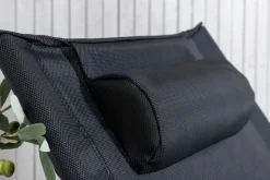 Venture Home Solstoler|Friluftsutstyr-Seville Relaxstol Sammenleggbar med Pute Svart