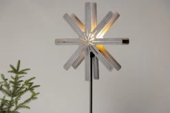 Venture Home Julelys|Adventsstake-Säfsen Adventsstjerne / Julelampe 40 cm Mocca