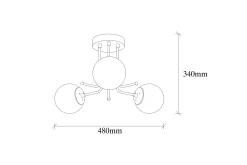 Taklampe-Sheen Taklampe