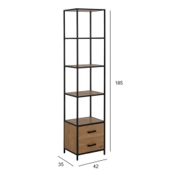 Bokhylle-Shelf HOME4YOU naturlig