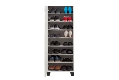Gangoppbevaring-Shoe Cabinet Hvit|Svart Svart,Hvit