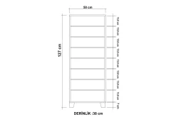 Gangoppbevaring-Shoe Cabinet Hvit|Svart Svart,Hvit