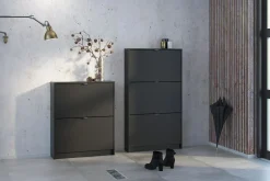 Scandinavian Choice Gangoppbevaring-Shoey Skoskap 3 Fack Svart