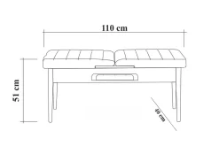 Spisegrupper-Shundrea Spisegruppe 4 deler 75 cm Hvit