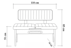 Shundrea Spisegruppe 4 deler 75 cm