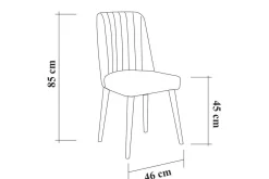 Spisestoler & Kjøkkenstoler-Shundrea Stol 85 cm Valnöt