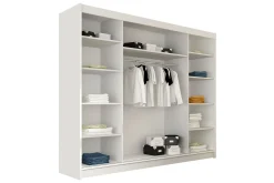 Garderober & Garderobesystem-Sia Garderobe med Speil 250x215 cm Svart