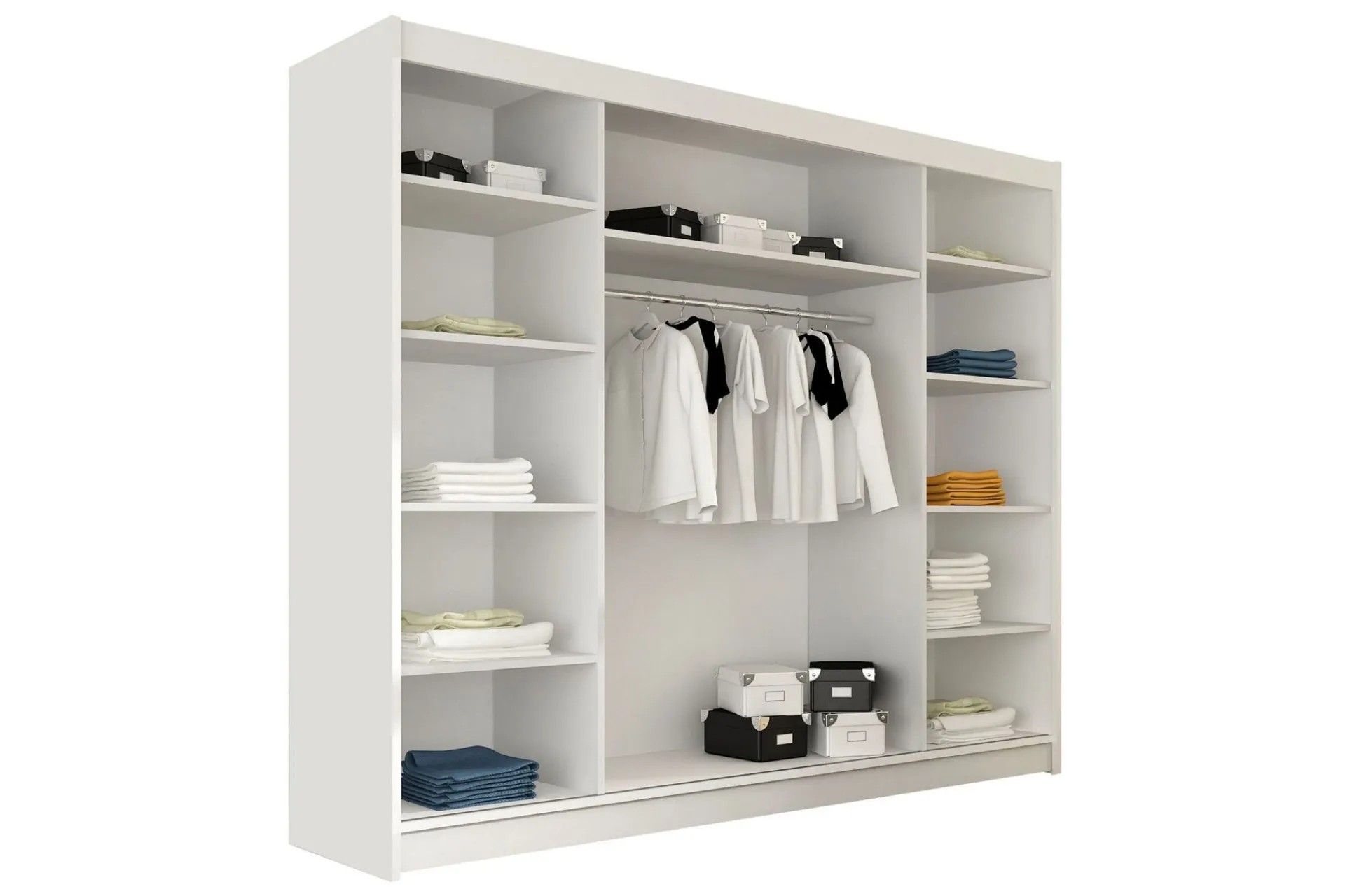Garderober & Garderobesystem-Sia Garderobe med Speil 250x215 cm Svart
