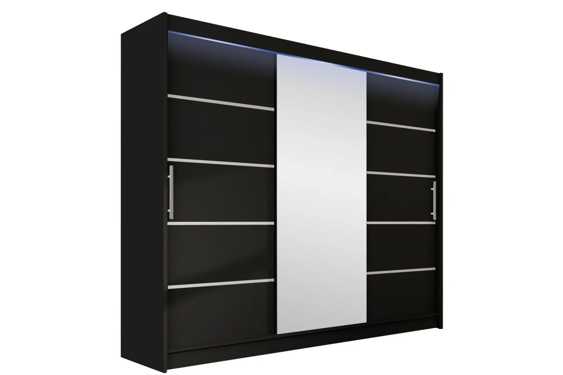 Garderober & Garderobesystem-Sia Garderobe med Speil 250x215 cm Svart