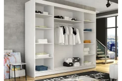 Garderober & Garderobesystem-Sia Garderobe med Speil 250x215 cm Svart