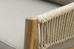 deNoord Siana 5-seters loungegruppe i treutseende med repdetaljer