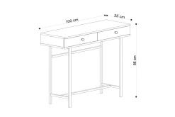Sideboard Eik|Svart