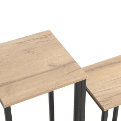 Sidebord HOME4YOU Hannes 2 stk sett 26x26x60 cm 22x22x40 cm