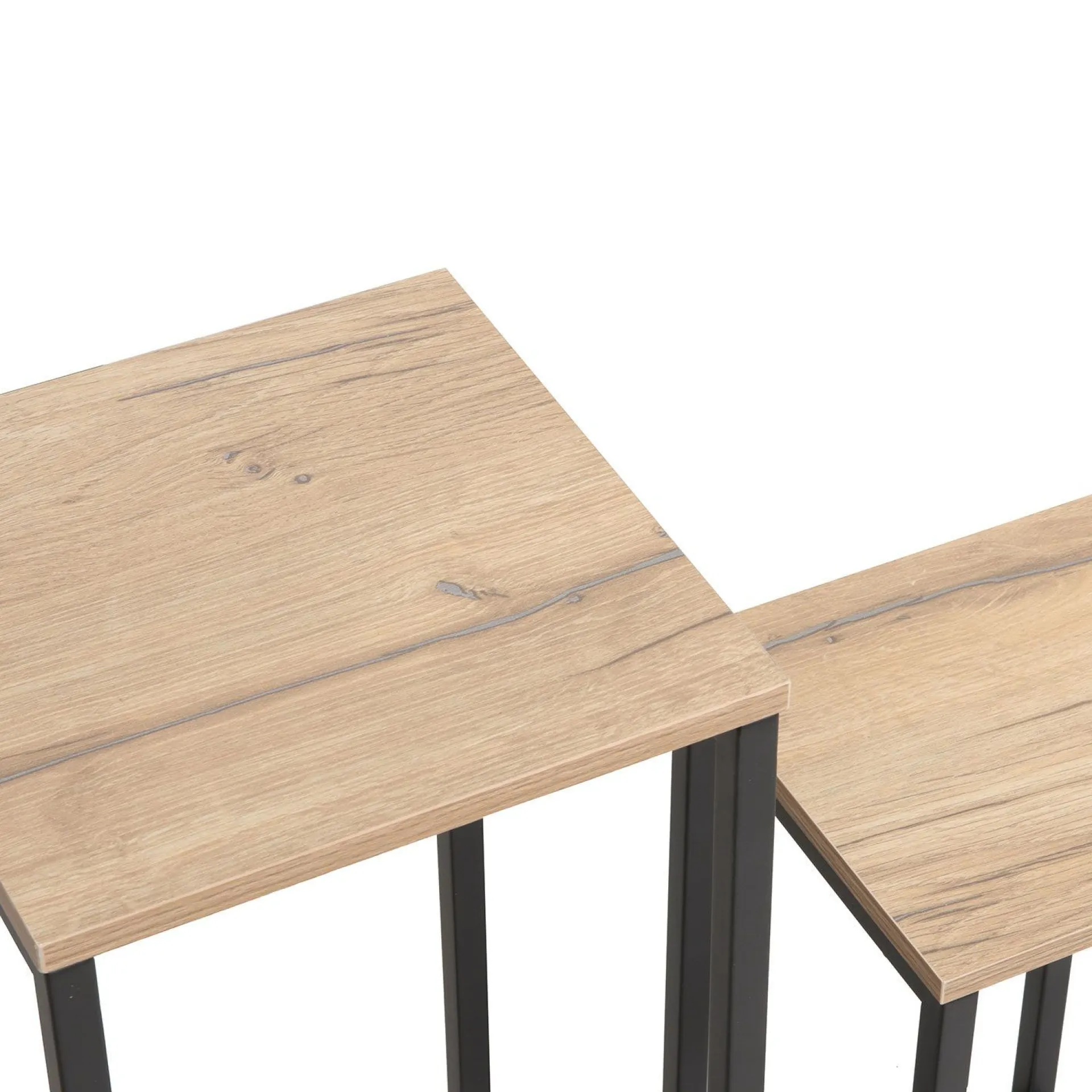 Sidebord HOME4YOU Hannes 2 stk sett 26x26x60 cm 22x22x40 cm