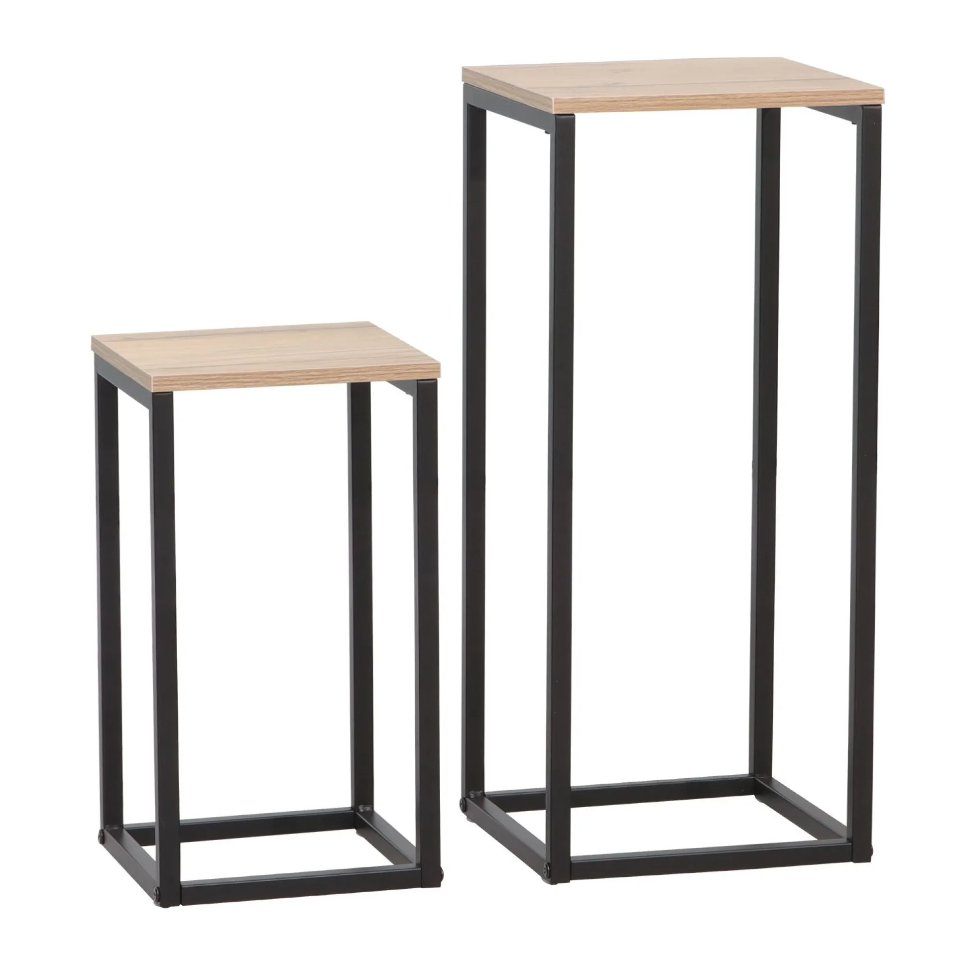 Sidebord HOME4YOU Hannes 2 stk sett 26x26x60 cm 22x22x40 cm