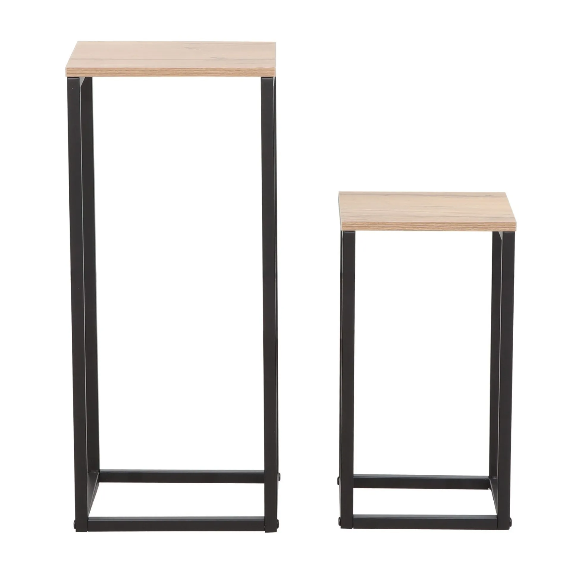 Sidebord HOME4YOU Hannes 2 stk sett 26x26x60 cm 22x22x40 cm