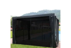 Paviljonger-Sidevegger til Paviljong Mirador 300x400 cm 4 stk Svart