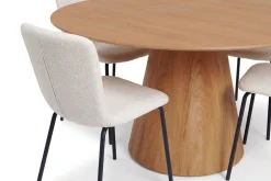 Bark Siena Spisegruppe rund 150 cm med 6 Katy spisestoler