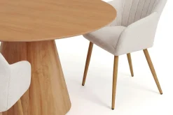 Bark Spisegrupper-Siena spisegruppe rund 150 cm med 6 Filippa spisestoler Eik
