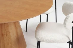 Bark Spisegrupper-Siena spisegruppe rund 150 cm med 6 Lucy spisestoler Eik
