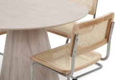 Bark Spisegrupper-Siena spisegruppe rund 130 cm med 6 Build spisestoler Hvitlasert