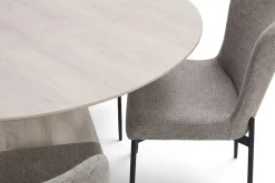 Bark Spisegrupper-Siena spisegruppe rund 150 cm med 6 Elsie spisestoler Hvitlasert
