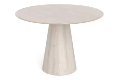 Bark Siena spisegruppe rund 110 cm med 4 Build spisestoler